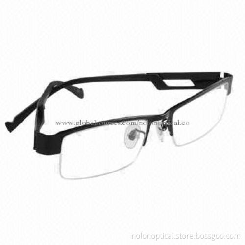 Best Sale Titanium Semi-rimless Optical Frame for Men, Customized Logo